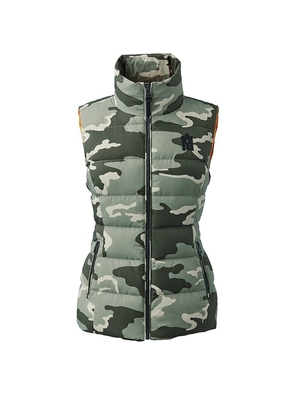 Mackage Gisela Quilted Down Filled Camo Puffer Vest Designer NEW NWT